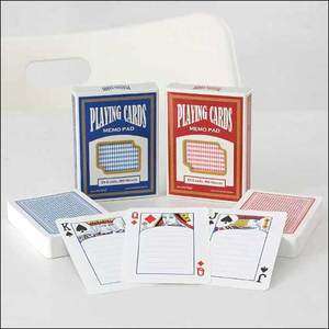 Dingdong Funny Message Memo Note Pad_PLAYING CARDS (90 Sheets in 1 Set 