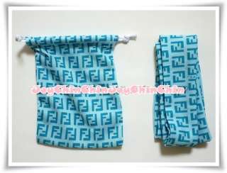 FENDl HEADBAND SCARF BAG ACCESS & POUCH RARE  TURQUOISE  