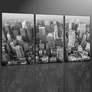 Keilrahmenbild New York 3teilig ( schwarz weiß   USA )   fertig 