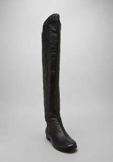 MODERN VINTAGE Betty Over the Knee Flat Boot in Black at Revolve 