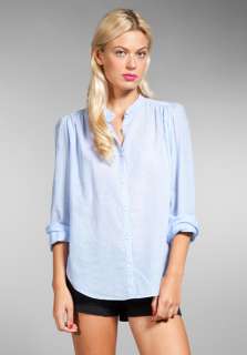 ATHE BY VANESSA BRUNO Chambray Chemise in Cristal  