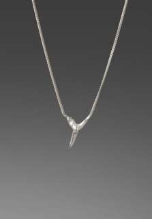 NOEMI KLEIN Shark Tooth Pendant Necklace in Silver  