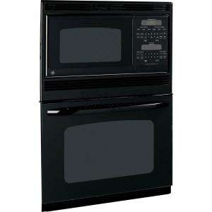 GE 30 In. Electric Wall Oven With Built In Microwave in Black 