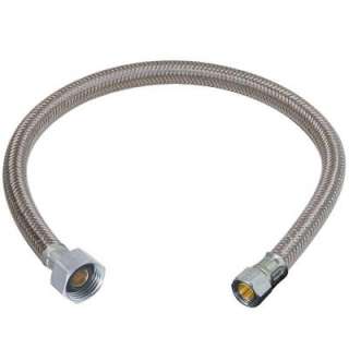   Compression x 1/2in. FIP x 16 in. Polymer Braid Faucet Water Connector