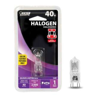 Feit Electric 40 Watt G9 Base Halogen Light Bulb BPQ40/G9 at The Home 