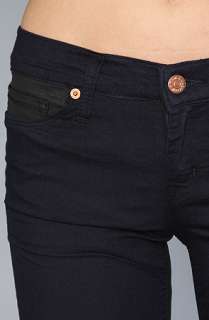 Washborn The Jegging in Black and Navy  Karmaloop   Global 