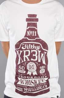 KR3W The Booze Regular Tee in White  Karmaloop   Global Concrete 