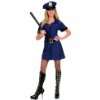 Widmann 77232   Kostüm Polizistin, Kleid, Gürtel und Hut, Größe M 