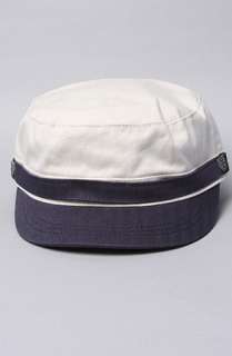 Brixton The Busker Hat in Cream Navy Twill  Karmaloop   Global 