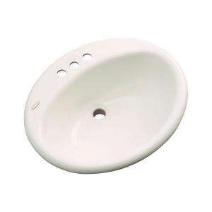 Thermocast Bayfield Drop In Bathroom Sink 4 in Bone 97401 at The Home 