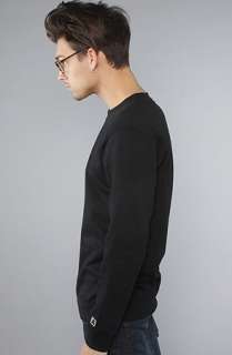 WeSC The Icon Crewneck Sweatshirt in Black  Karmaloop   Global 