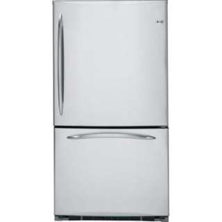   in. Wide Bottom Freezer Refrigerator in Stainless Steel Counter Depth