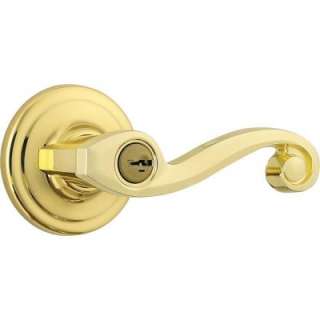 Kwikset Lido Polished Brass Entry Lever Feat SmartKey 740LL 3 SMT CP 