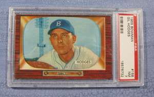 1955 Bowman, #158 Gil Hodges, PSA 7   NM  