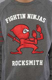RockSmith The Fightin Ninja Crewneck Sweatshirt in Charcoal Heather 