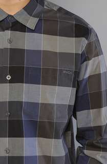 RVCA The Dare Longsleeve Buttondown in Slate  Karmaloop   Global 