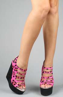 Senso Diffusion The Rush Shoe in Pink Leopard Hair  Karmaloop 