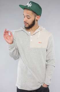 ORISUE The Croft Henley Hoody in Heather Grey  Karmaloop   Global 