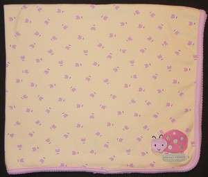 Carters JUST ONE YEAR Yellow LADYBUG Mommys SWEETIE Girls BABY Blanket 