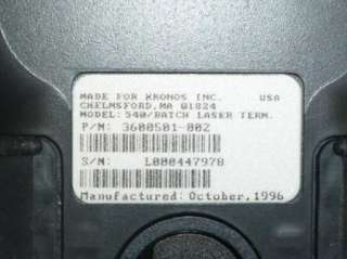 Symbol Kronos Model 540 Barcode Scanner P/N 3600501 002  