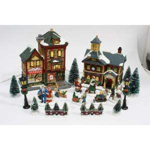Home Accents Holiday 20 Piece Lighted Christmas Village Set 11537711B 