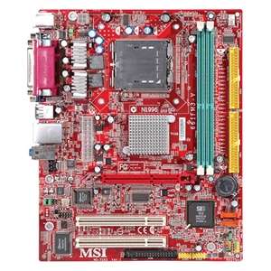 MSI 661FM3 V SiS Socket 775 MicroATX Motherboard / Audio / Video / AGP 