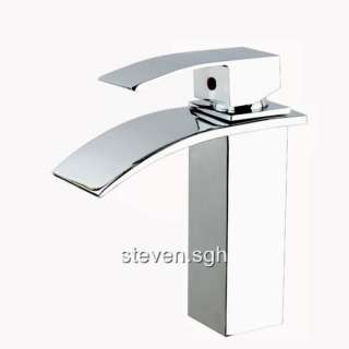 Modern Design Chrome Waterfall Bathroom Faucet 8061  
