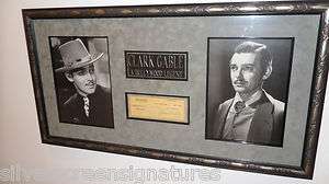 Clark Gable Museum Gone with the Wind Signed Framed Autograph COA 