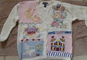 GLADYS BAGLEY WORLDS BEST MOTHERS SWEATER, SIZE XL   NEW  