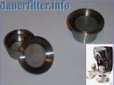  Dauerfilter Permanentfilter Cafissimo 100% Edelstahl 