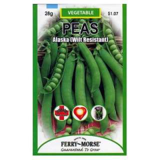 Ferry Morse Peas Alaska Wilt Resistant Seed 1453  