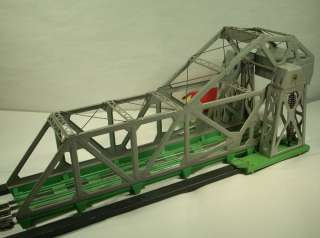 Lionel GRAY bascule bridge 313 works All metal 1941 42 RARE C987 