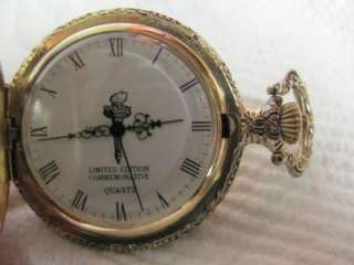 Commemorative Limited Edition Liberty and Eagle Backed Pocket Watch 