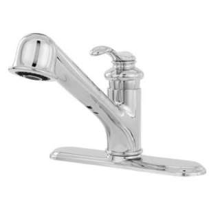 KOHLER Fairfax Single Control Pullout Kitchen Sink Faucet in Polished 