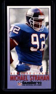 1993 GAMEDAY #64 MICHAEL STRAHAN GIANTS ROOKIE MINT 28034  