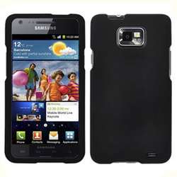   Samsung Galaxy S II SGH i777 Hard Case Black Faceplate Cover +Screen