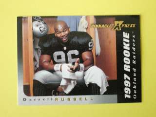 1997 Pinnacle Press RC Darrell Russell Oakland Raiders  