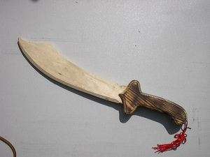 Wooden Toy Practice Sword PIRATE Cutlass / Saber Prop  