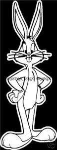 Bugs Bunny Rabbit Standing Car Window Sticker Decal  