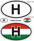 Nationalitäten​kennzeichen Ungarn Aufkleber Auto Bike