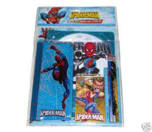 Spiderman 11pc School Supplies Stationary Study Kit Set  