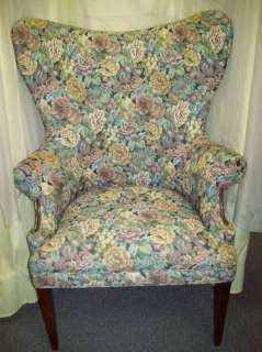 Vintage Butterfly Wingback Chair Sheraton   Hepplewhite  