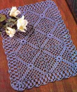 72D Thread Tablecloth & Three Doilies CROCHET PATTERN  