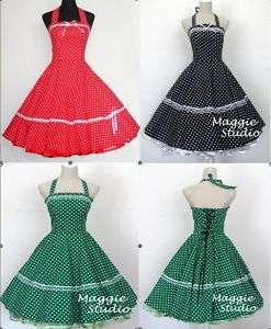 50er Jahre Tanz Kleid zum Petticoat Rockabilly 503  