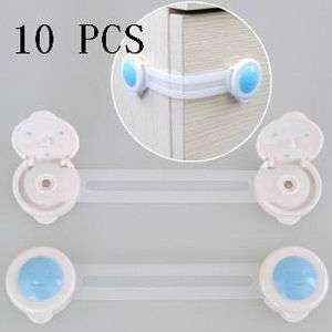 10 x Bendy Door Drawers Safety Lock For Kids Baby Child New  