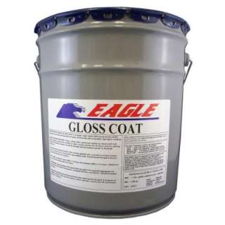 Eagle 5 Gal. Gloss Coat Clear Wet Look Solvent Based Acrylic Concrete 