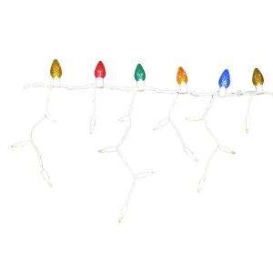 70 Light Multi Color and Clear LED M5 + C9 Icicle Light Set TY681 915R 