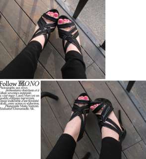 Women Stiletto Heels Strappy Platform Sandals Shoes 1j6  
