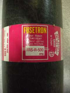 FUSETRON FRS R 500 500A 600V RK5 CURRENT LIMITING FUSE  