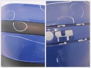 Stoßfänger hinten VW Golf IV 4 blau Stoßstange  